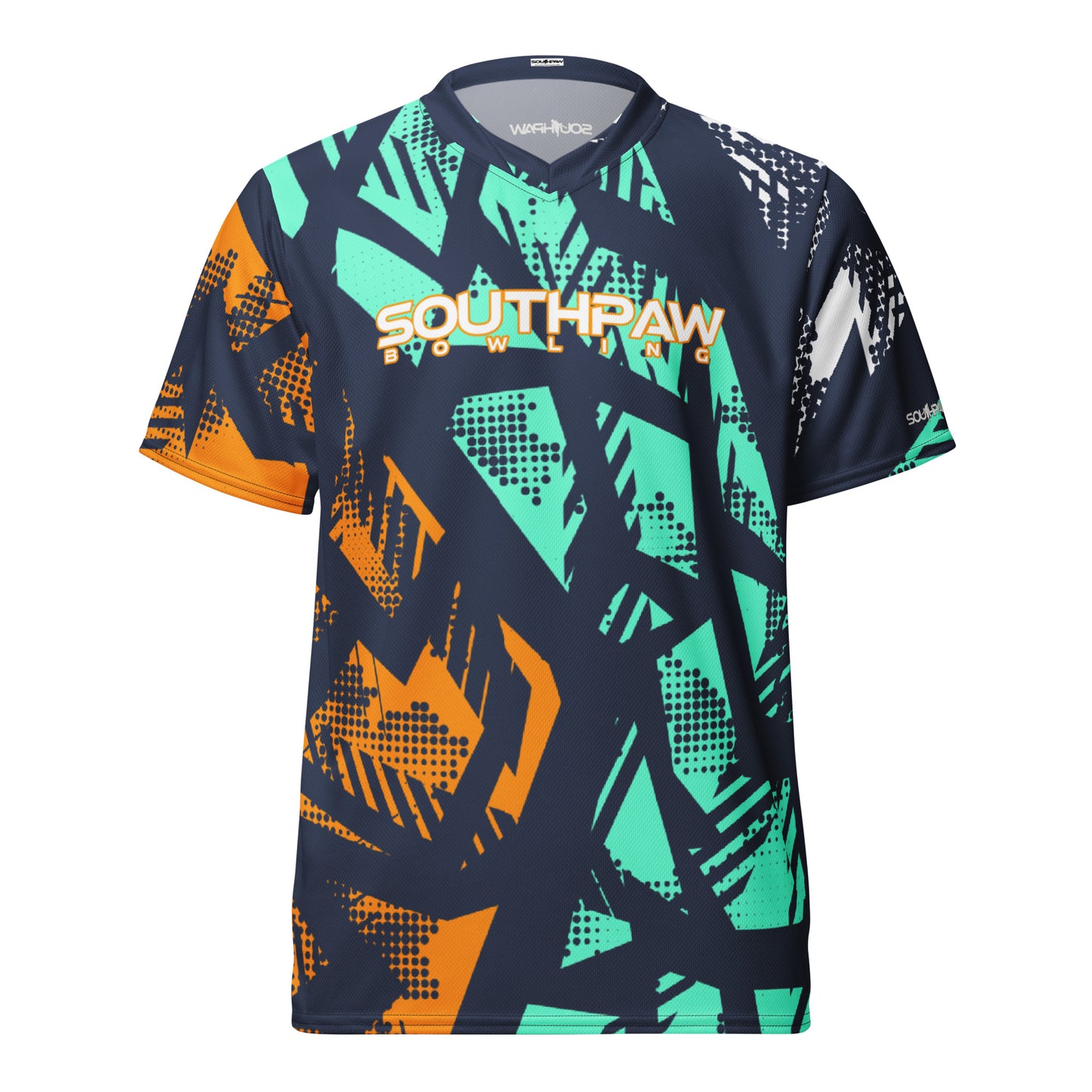 Southpaw Bowling Jersey - orange/turq