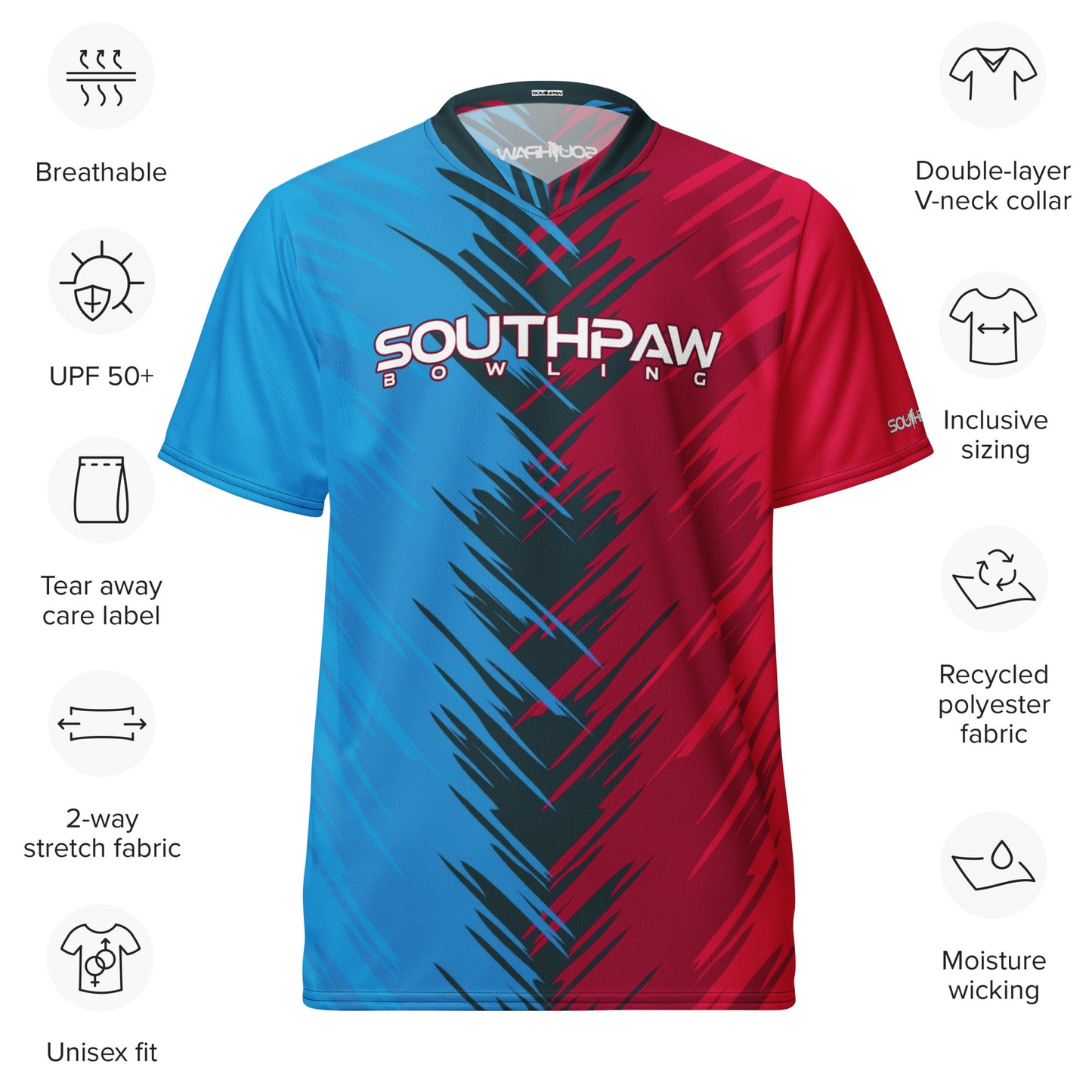 SouthPaw Bowlers Jersey blue/red