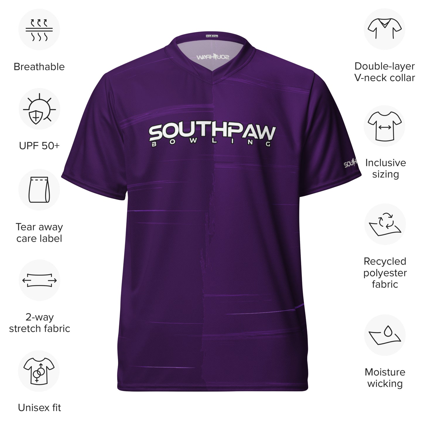 Southpaw Bowling Jersey - base_purple