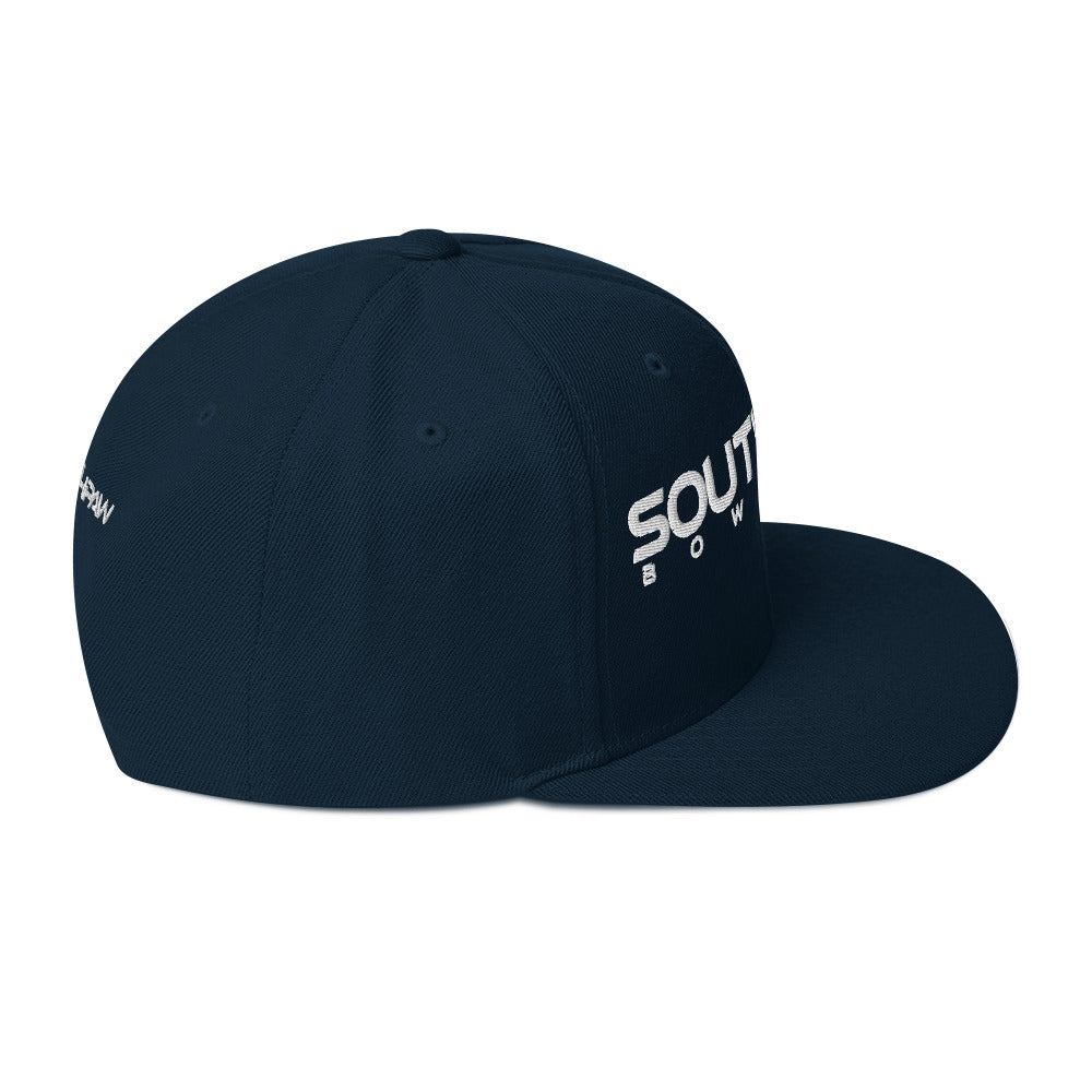 Southpaw Snapback Hat - navy/white
