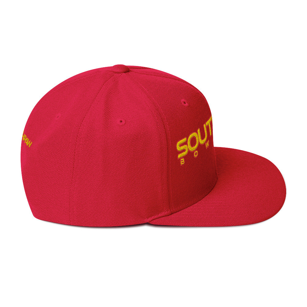 Southpaw Snapback Hat - Gold/Red