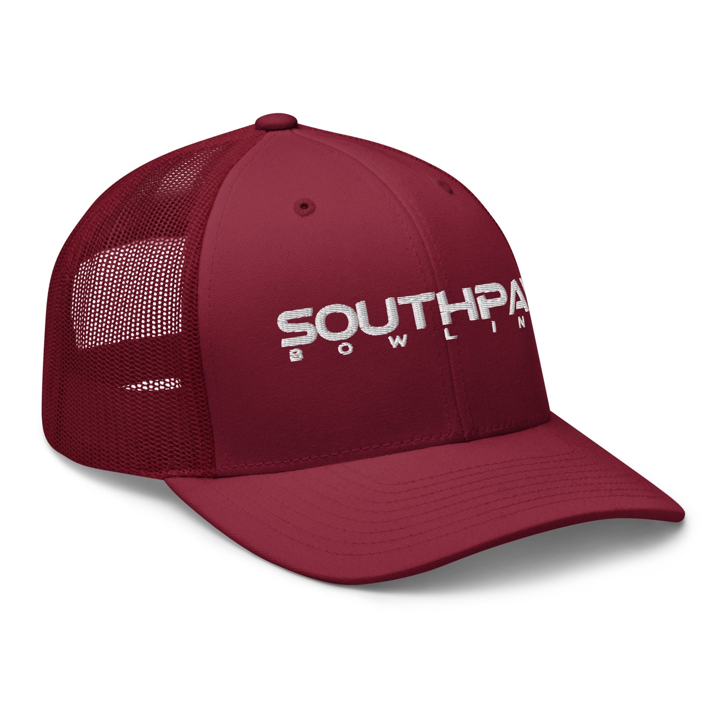 Southpaw Trucker Cap - White/Cranberry