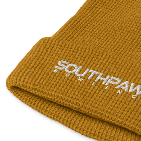 Southpaw Waffle beanie - camel/white