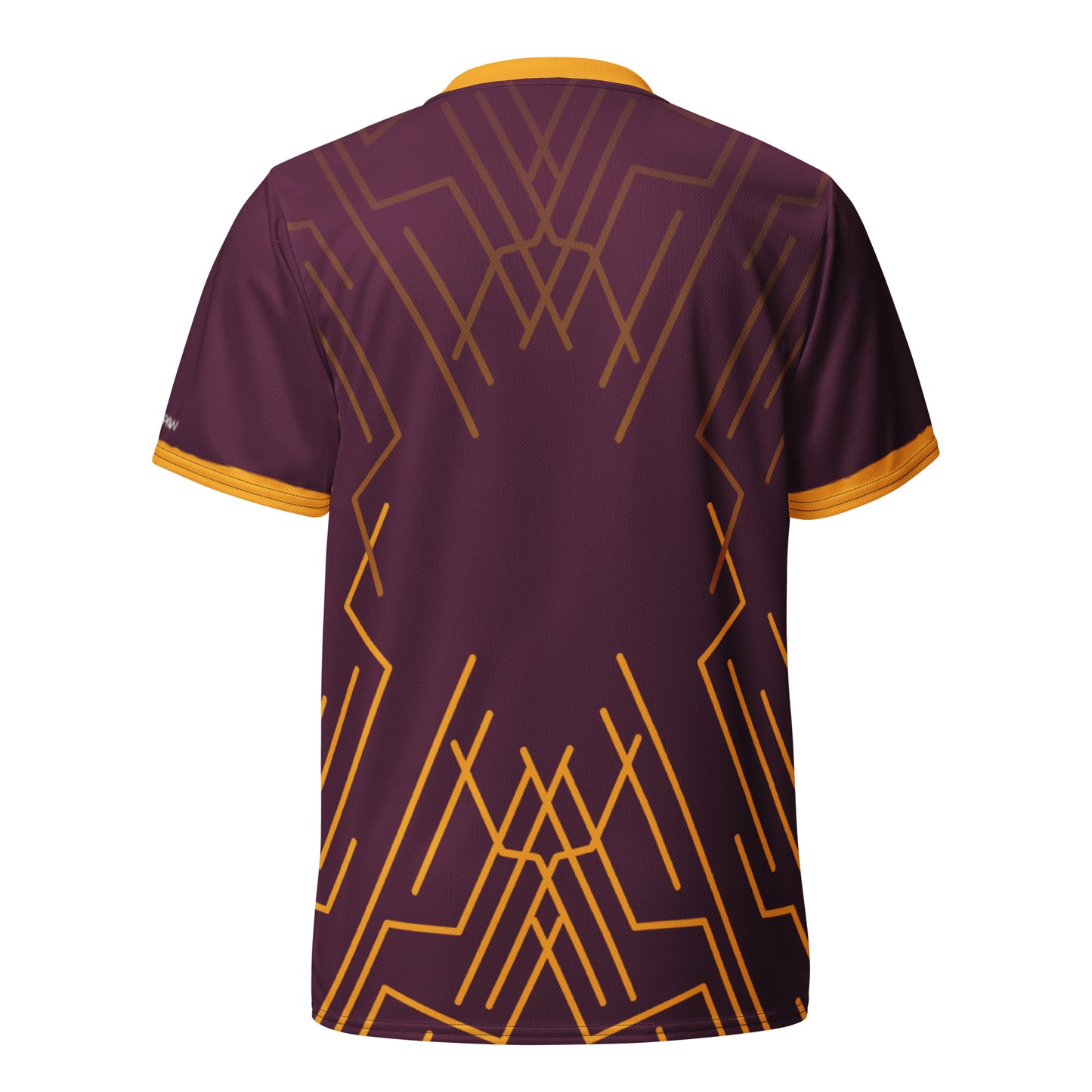 Southpaw Bowling Jersey - maroon/gold_wires