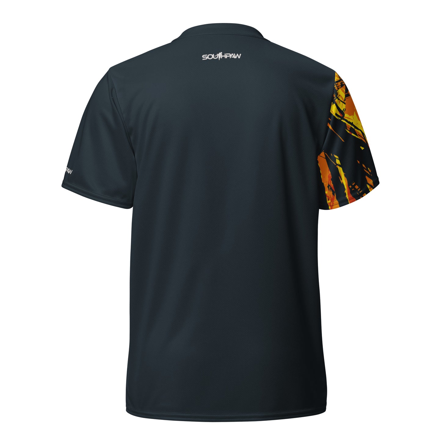 Southpaw Bowling Jersey - orange_splatter