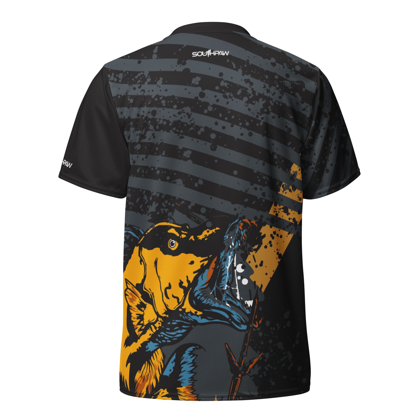 Southpaw Bowling Jersey - black/grey/gold_fishface