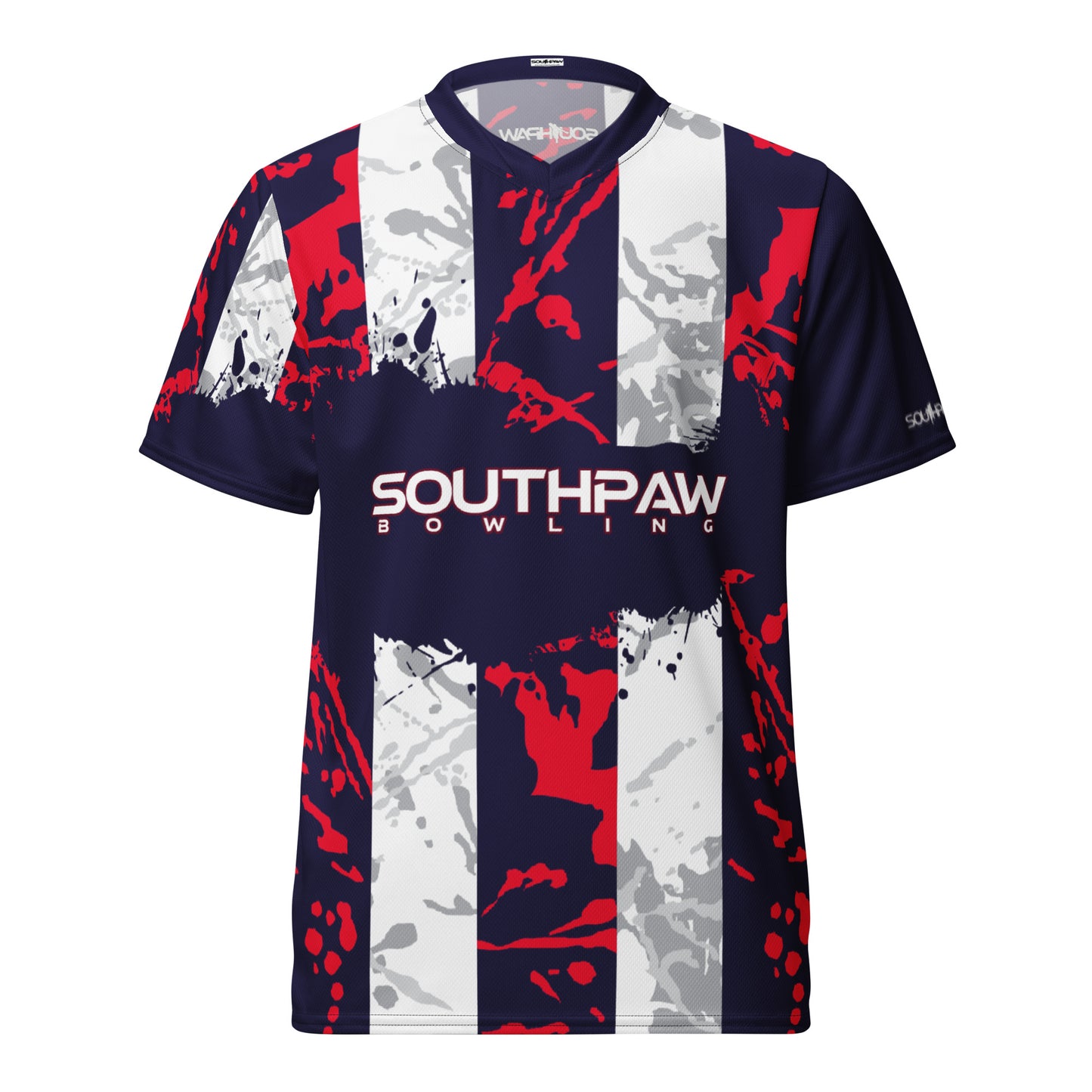 Southpaw Bowling Jersey - red/blue/white_stripes