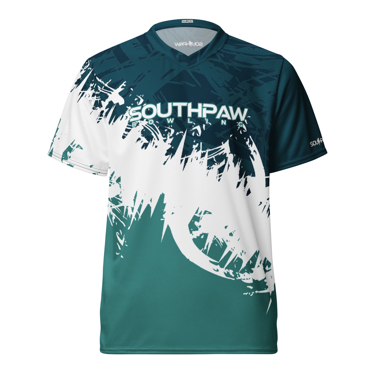 Southpaw Bowling Jersey - turq/green