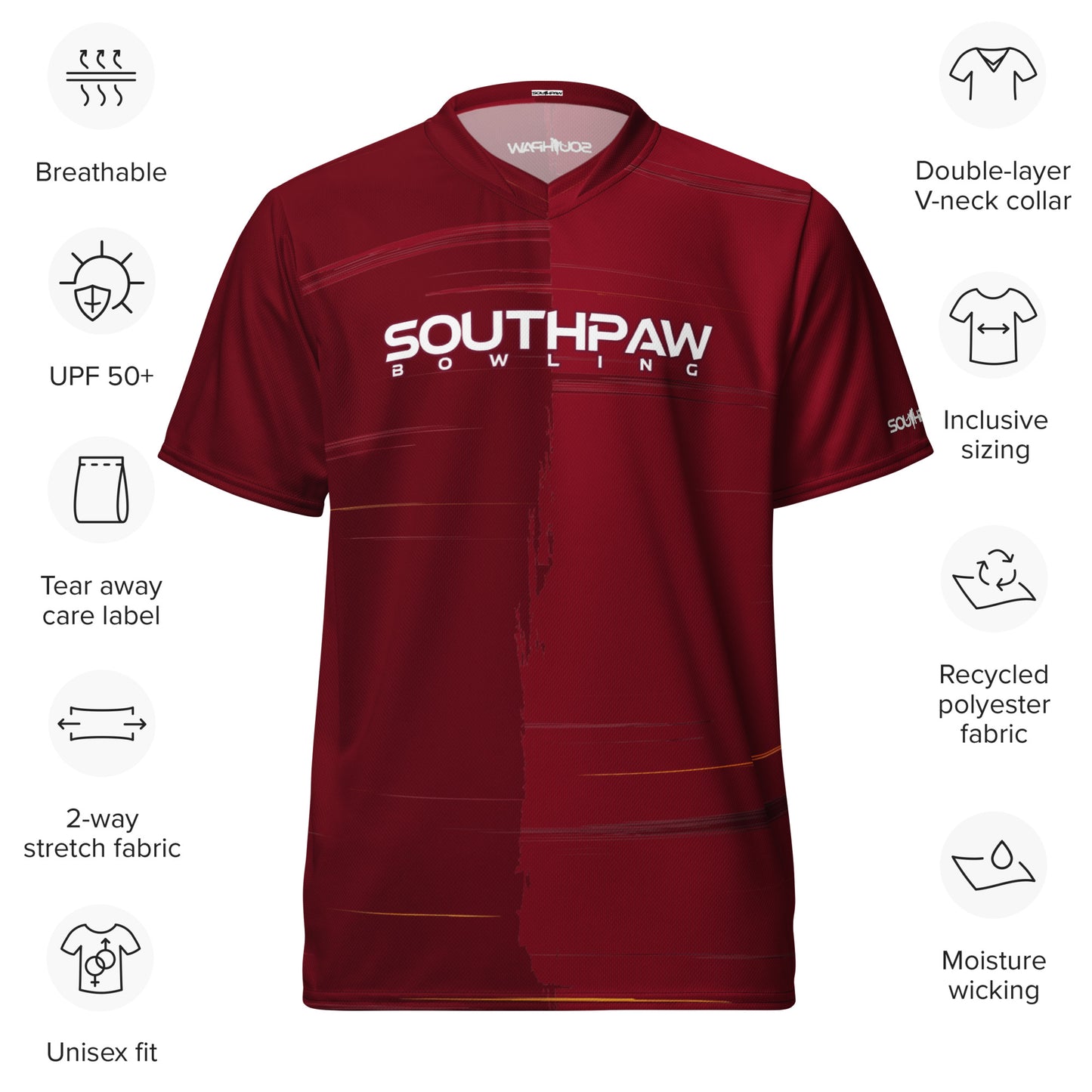 Southpaw Bowling Jersey - base_red