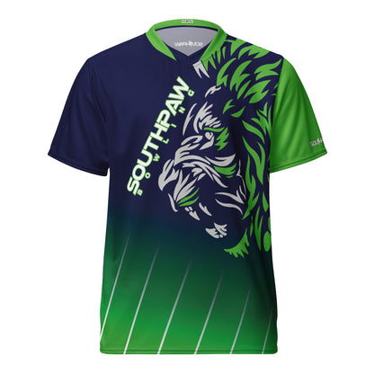 Southpaw Bowling Jersey - blue/green_lion