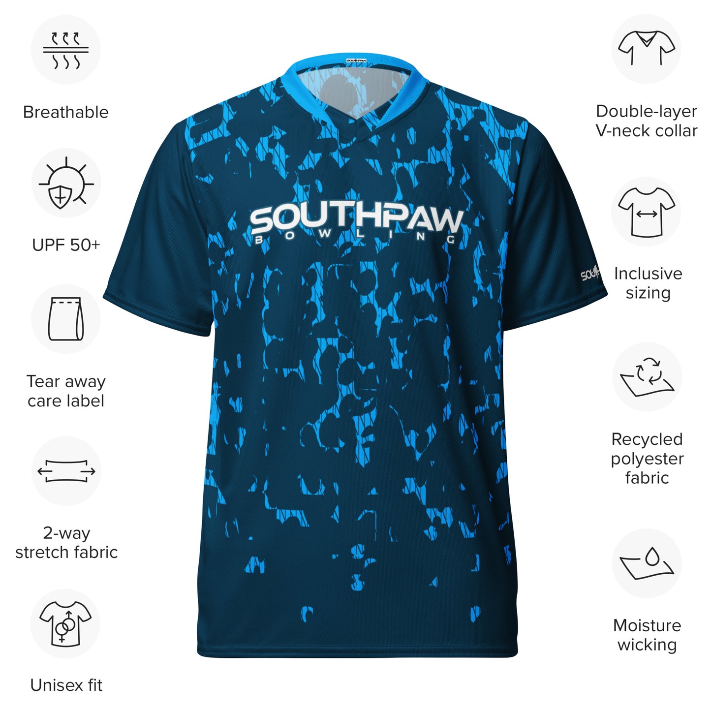 Southpaw Bowling Jersey - navy/blue_matrix