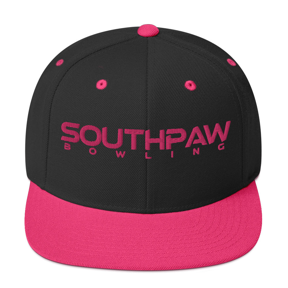 Southpaw Snapback Hat - black/flamingo