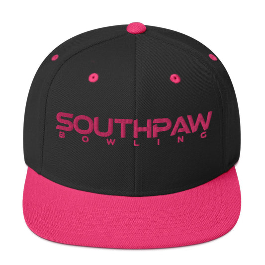 Southpaw Snapback Hat - black/flamingo