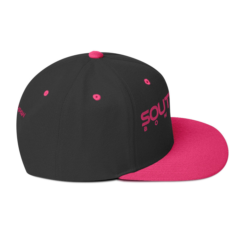 Southpaw Snapback Hat - black/flamingo