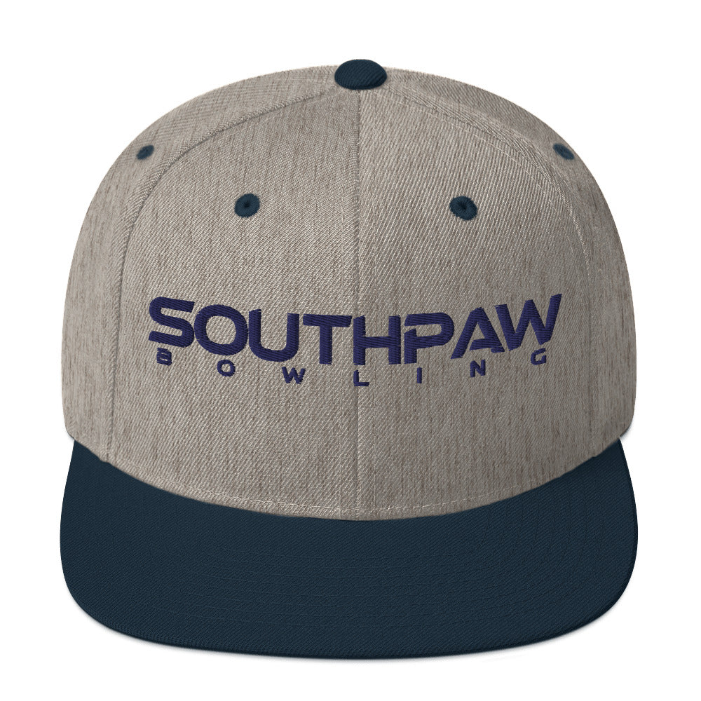 Southpaw Snapback Hat - heather grey/navy