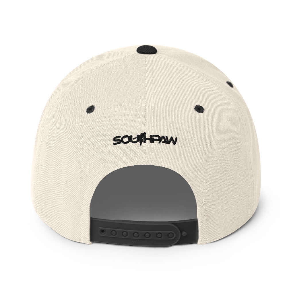 Southpaw Snapback Hat - Black/Natural