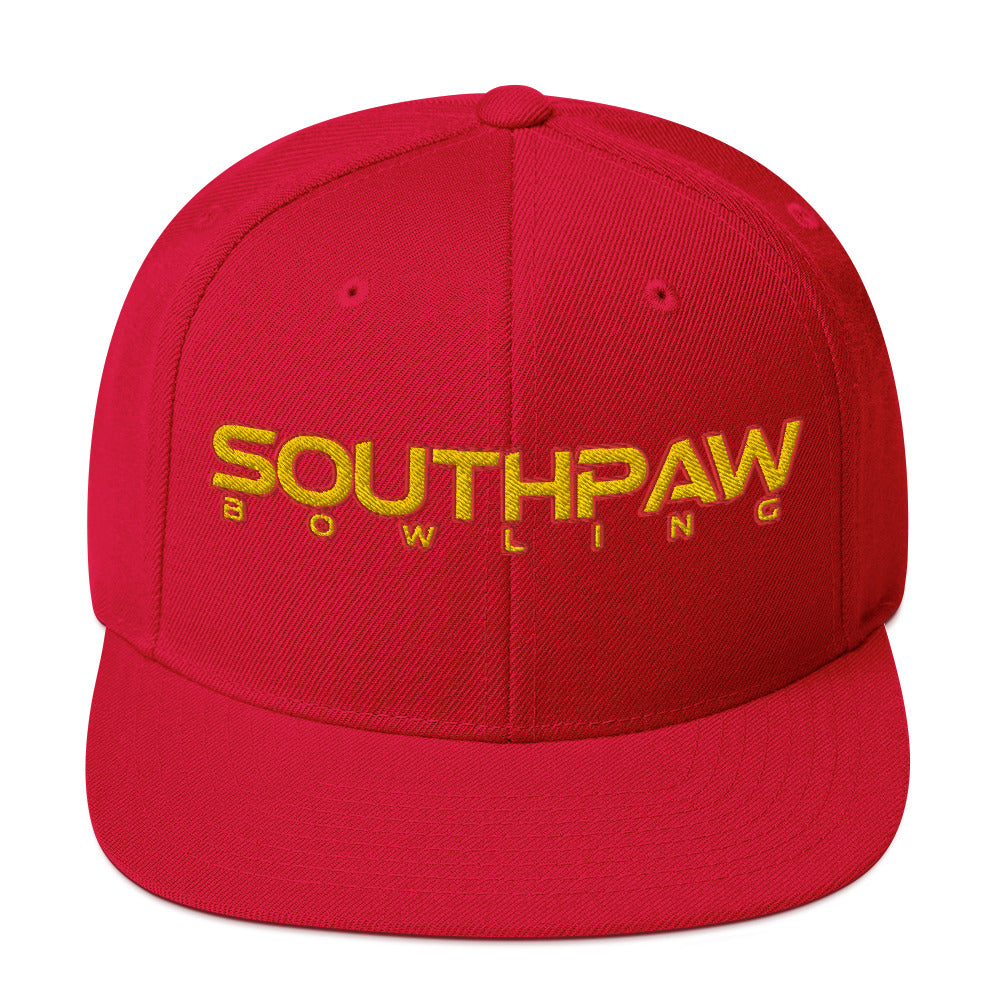 Southpaw Snapback Hat - Gold/Red