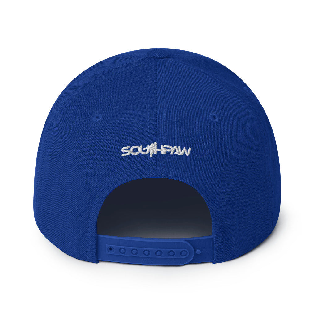 Southpaw Snapback Hat - royal/white