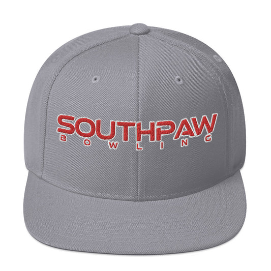 Southpaw Snapback Hat - Red/Grey