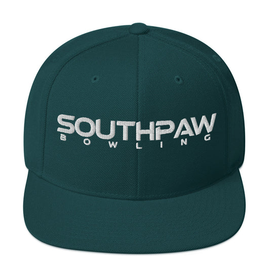 Southpaw Snapback Hat - green/white